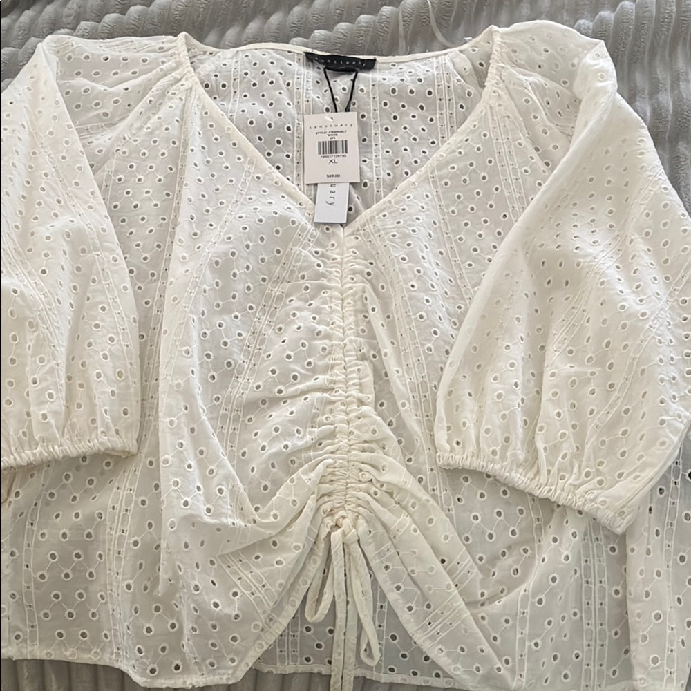 Sanctuary White Blouse Elegant Top